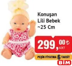 KONUŞAN LİLİ BEBEK 25 CM OYUNCAK KONUŞAN LİLİ BEBEK 25 CM OYUNCAK